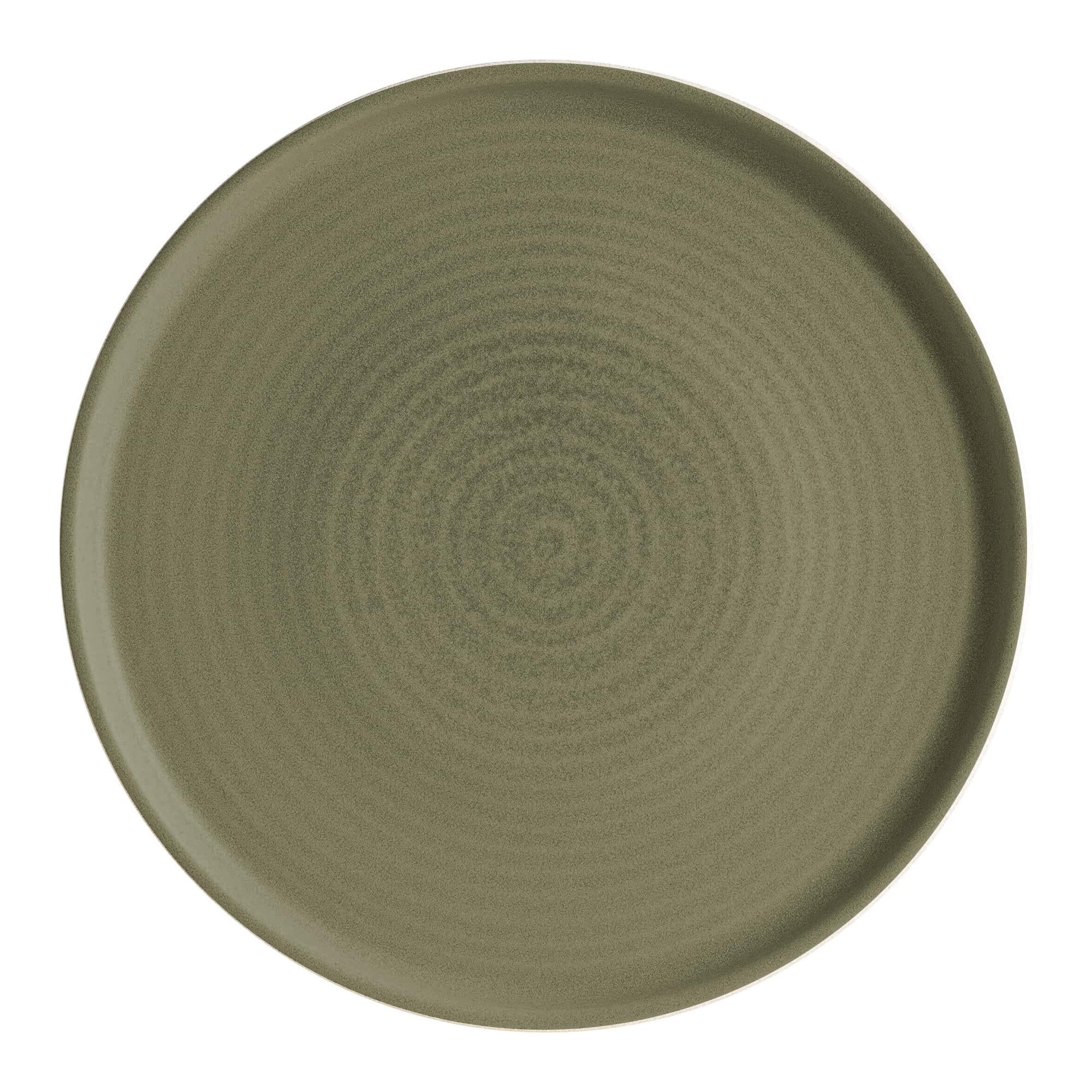 Bonna Adelfa Ripple Speiseteller 16 cm – 6er Set | Grünes Porzellan | Flache Teller für Alltag, Anlässe & Gastronomie | Mikrowellen- & Spülmaschinenfest | ADFRPL16DZ