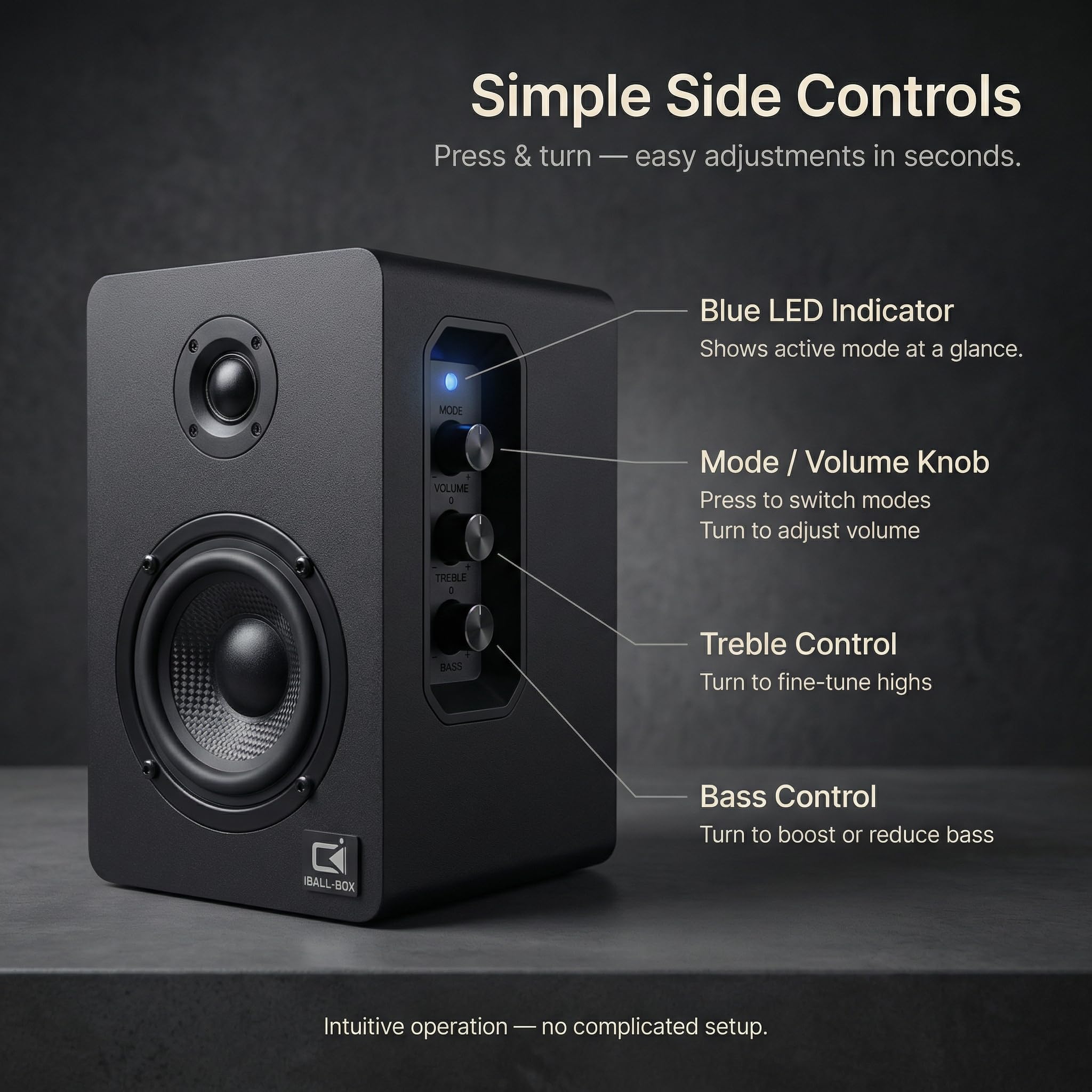 Altoparlanti da scrivania per PC, Bluetooth 5.3 DSP, ottico a 24 bit, USB-C/AUX, tweeter a cupola in seta, driver in fibra di carbonio, per laptop/Mac/Monitor (nero)