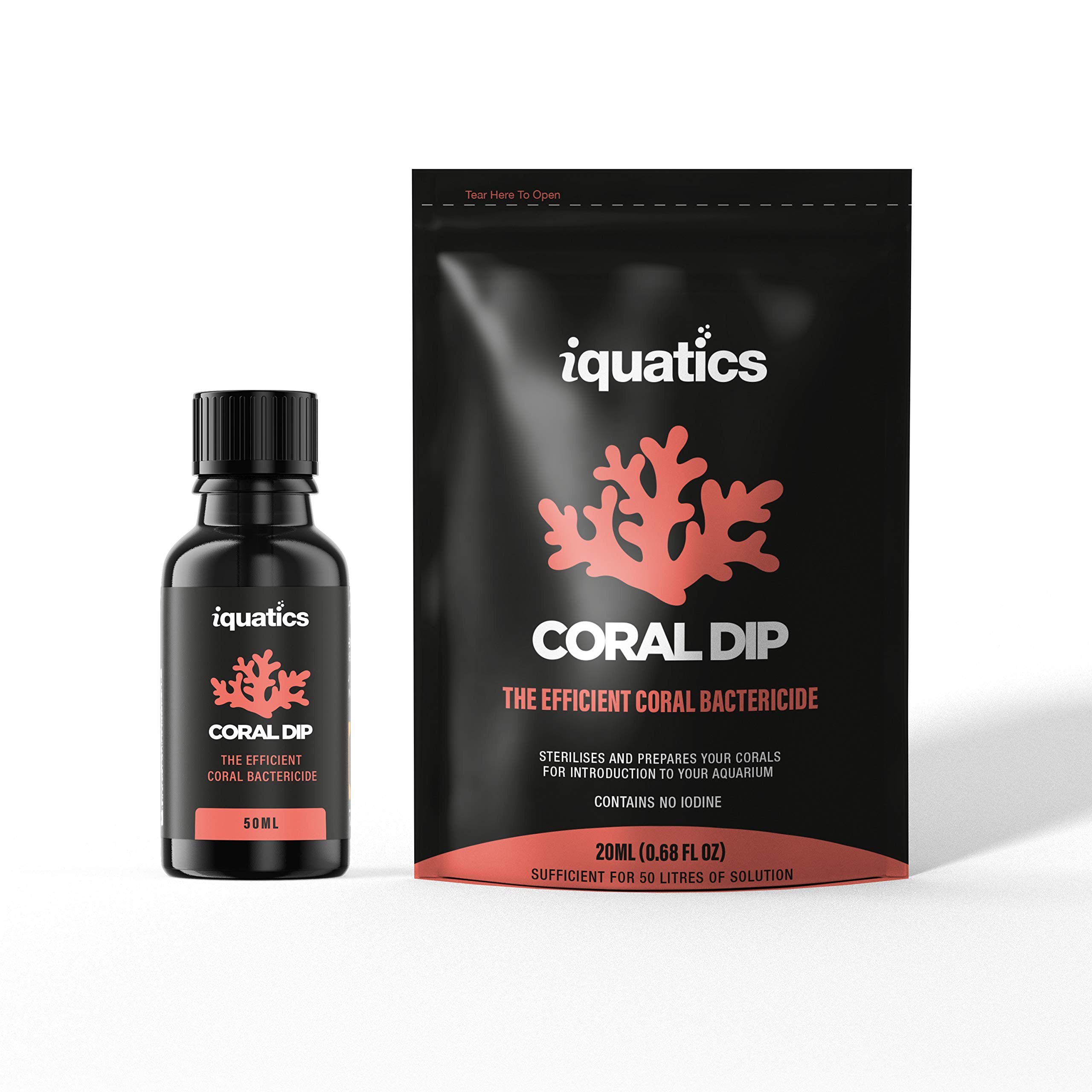 iQuatics Coral Dip - Disinfectant Treatment for Aquarium Corals