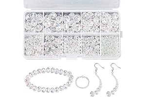 AIEX Crystal Clear Bead Bracelet Making Kit