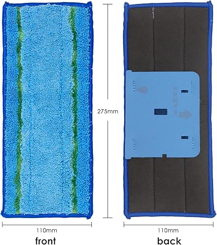 Miniatura 7 de Paquete de 10 almohadillas de trapeador Jet M6 compatibles con iRobot Braava Jet M6 Ultimate Robot Mop, almohadilla de limpieza mejorada M6 húmeda,