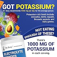 Vista 4 de Dr. Berg Zero Sugar Hydration Keto Electrolyte Powder - Mejorado con 1000 mg de potasio y sal rosa real del Himalaya (no sal de mesa) - Suplemento