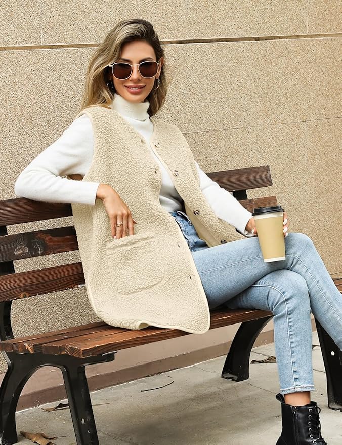 Coral fleece vest lila paars dames kopen? - - €34,95