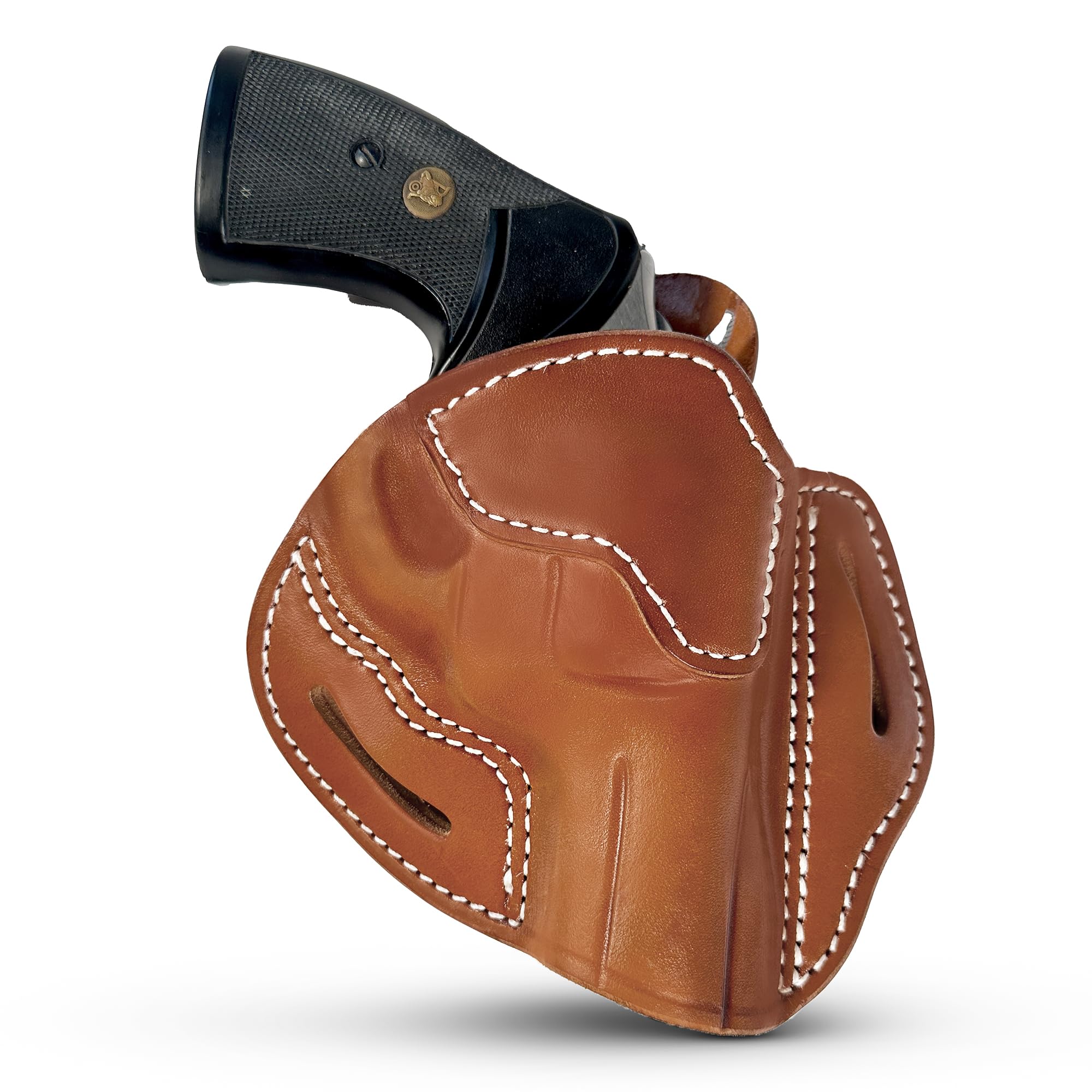 1791 GUNLEATHERL & K Frame Revolver Holster, Leather Holster Fits Revolvers with max 3" Barrel Length, Compatible with 3" inch Colt Python, Rossi RP 63, Smith & Wesson 686, 66 Combat, 60 and 19