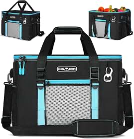 INSMEER Bolsa Térmica 25L/48L Grande, Impermeável, Cooler para Marmita, Caixa Térmica com Alça Desmontável - Ideal para Praia, Acampamento