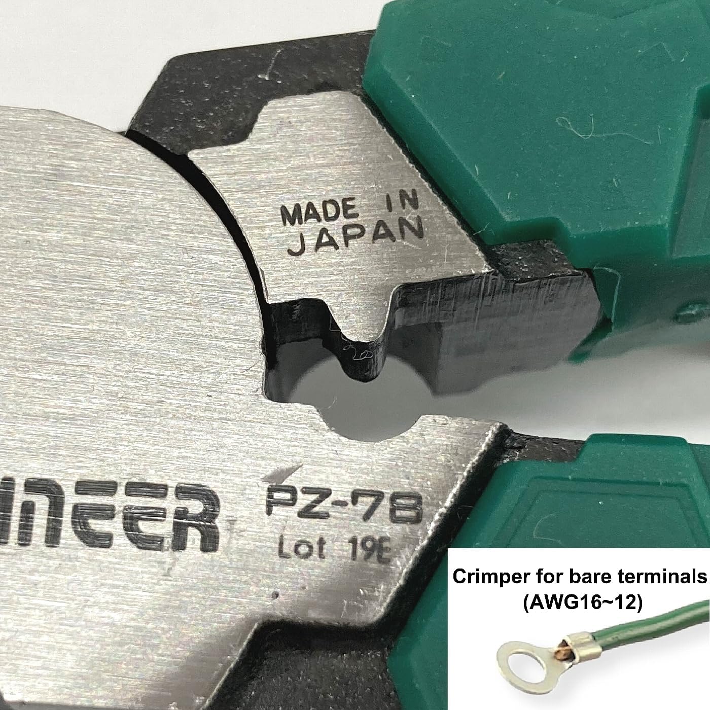 Engineer PZ-78 Side Cutting Linemans Pliers with Unique Screw Extractor Gripping Jaws, High Leverage Design, Vertical Serrations to remove a screw head securly, Crimper for Bare Terminals