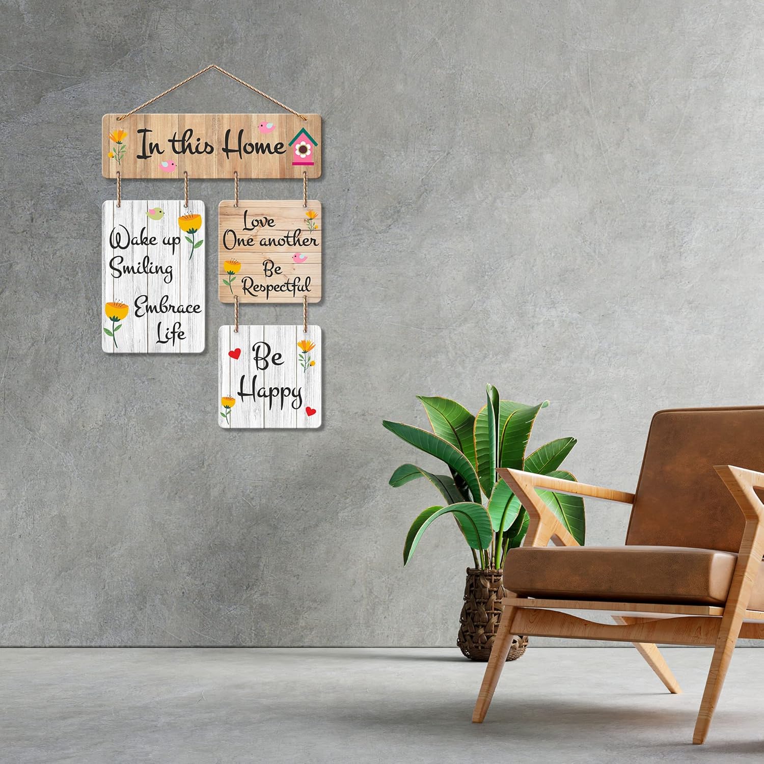Artvibes Wall Art Mdf Wooden Hanger For Living Room | Bedroom | Office | Gift | Quotes Decor Items | Wall Hanging For Decoration | Modern Art (Wh_6508N)