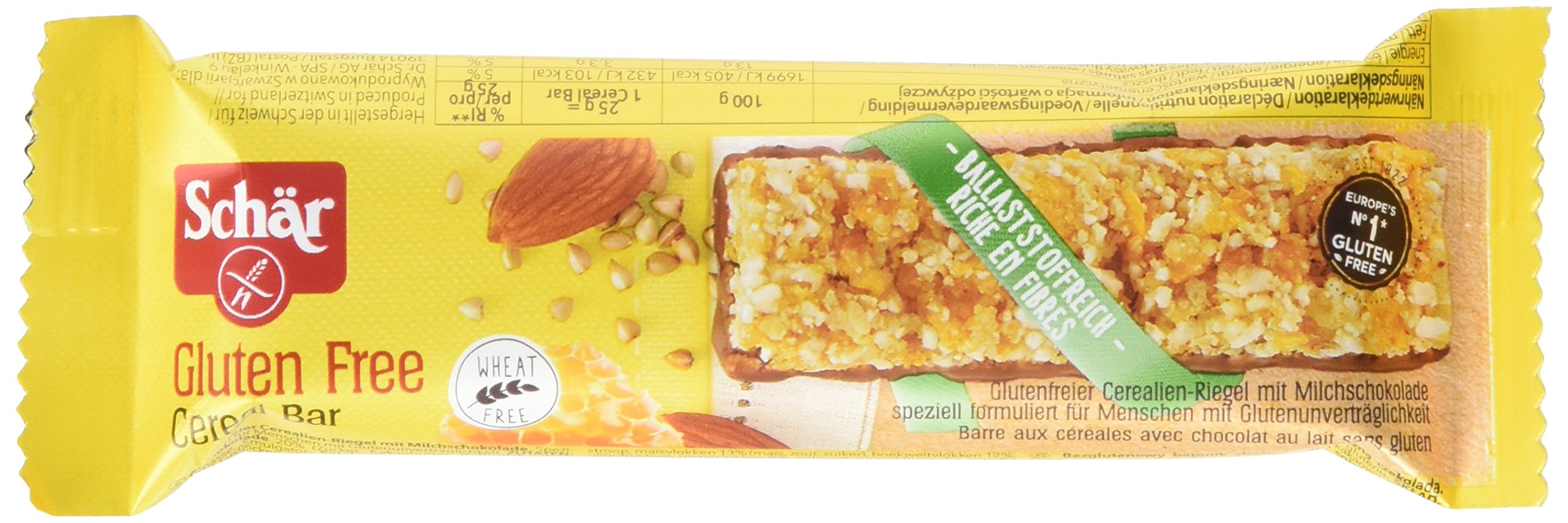 Schär Cereal Bar - Müsliriegel glutenfrei 25g, 25er Pack