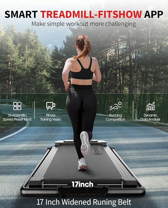 Caminadora Plegable con Barra de Soporte, 2.5 hp, Inclinación Manual, Negra miniatura 2