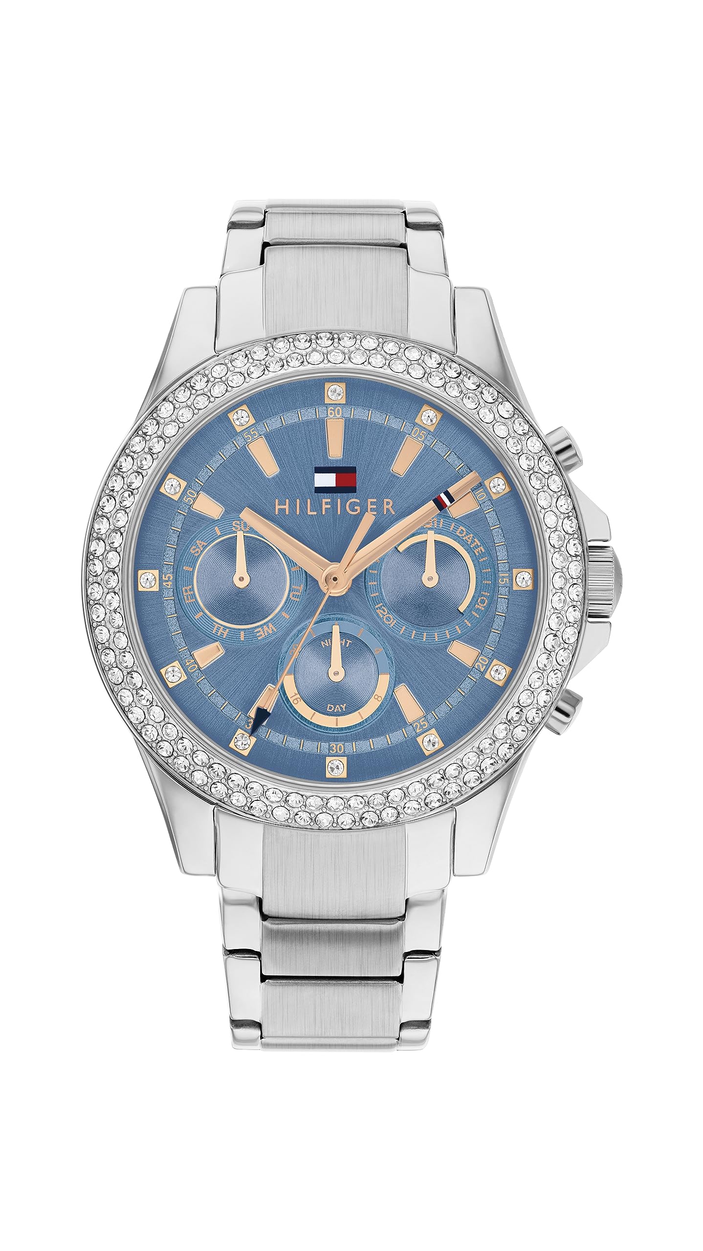 Tommy Hilfiger Haven 1782690 - Reloj de Pulsera para Mujer, Esfera Azul, Acero Inoxidable, Azul, Pulsera