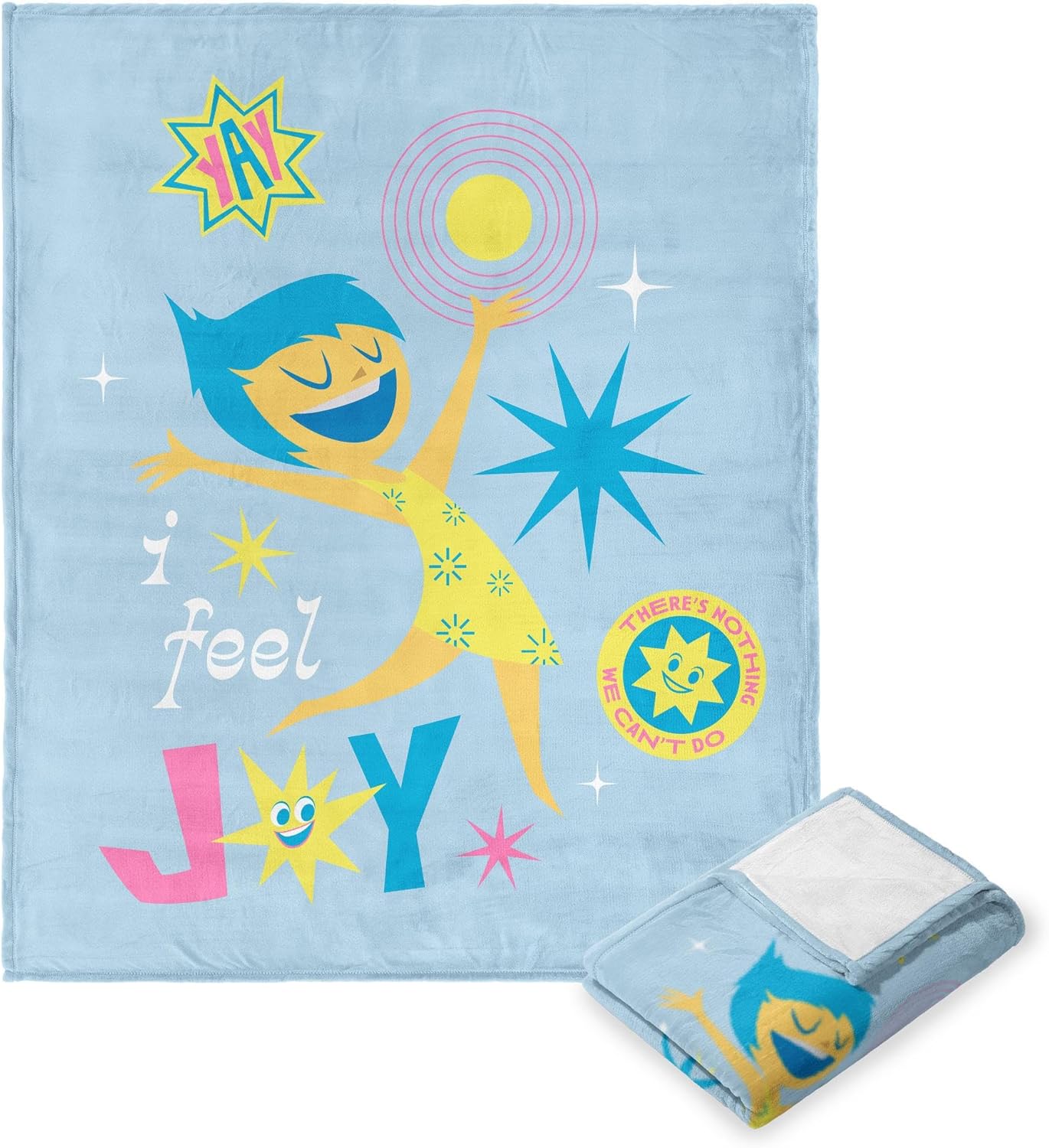 Northwest Inside Out Silk Touch Throw Blanket, 50" x 60", I Feel Joy