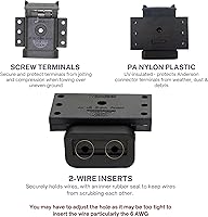 Vista 3 de Trailer Vision Cajas de Batería de 50A Conector Rápido Cubierta Protectora de Montaje Compatible con Calibre 6-12 AWG Ensamblaje de Enchufe Anderson