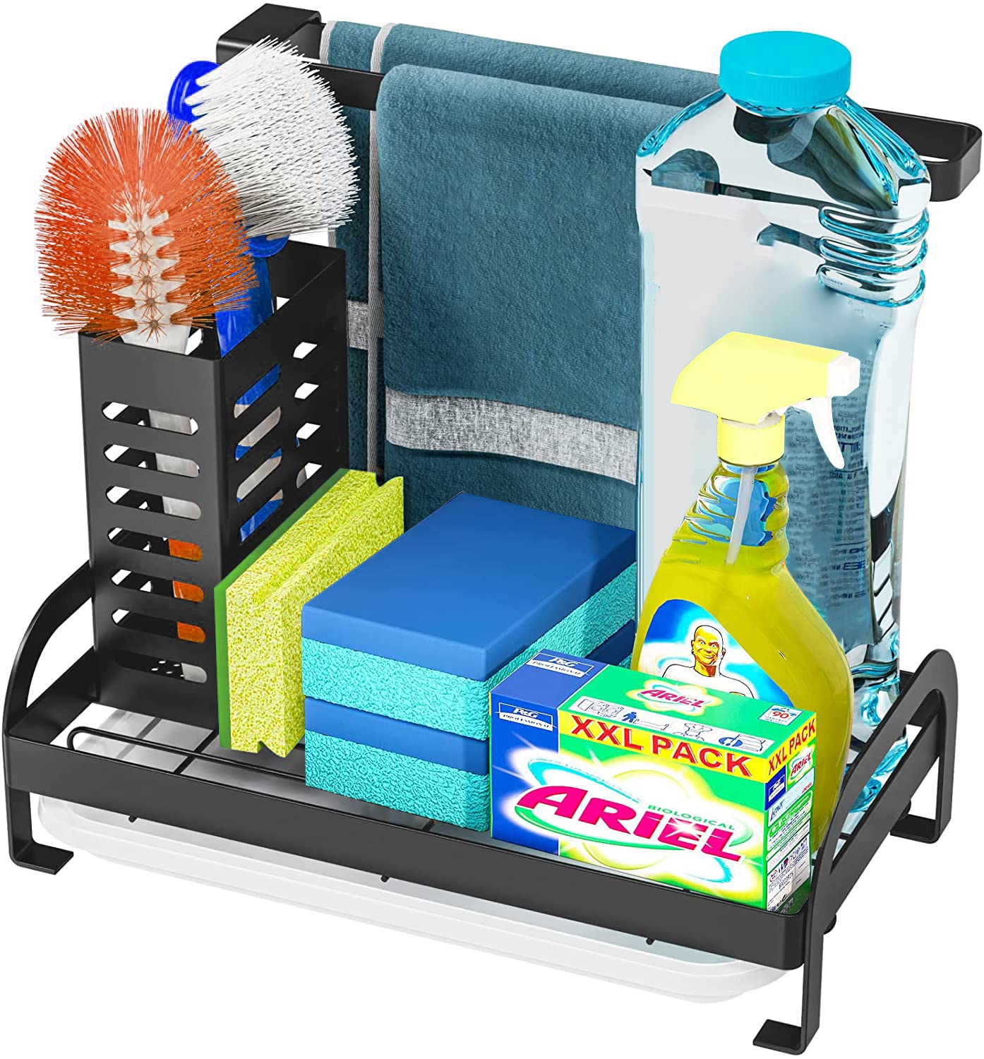 Buy Kitchen Sink Caddy/Tidy Qupzze Stainless Steel Sink Organizer