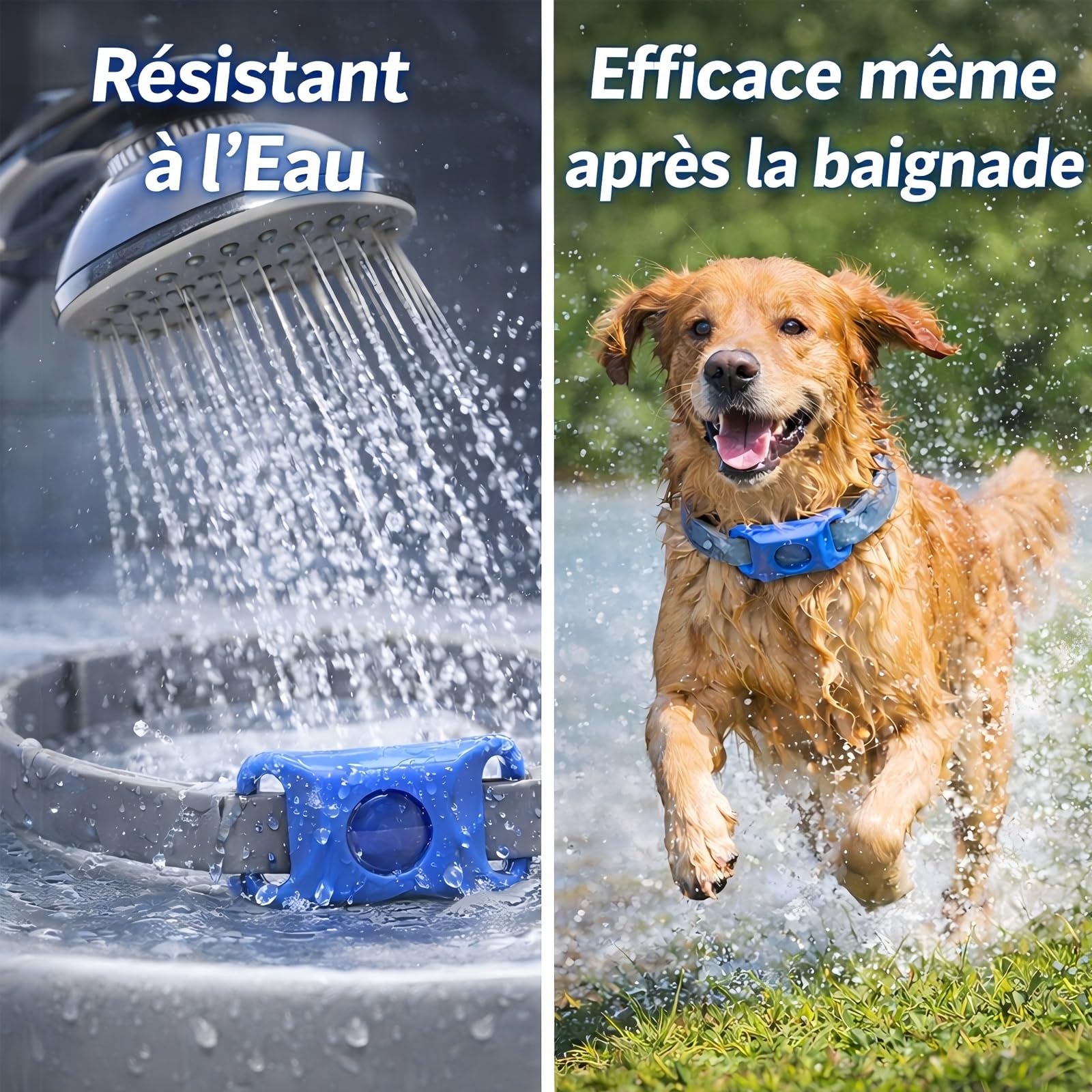 Collier Anti Puces pour Chien, RéGlable Collier Chien, Pendentif RéPulsif Aux Huiles Essentielles avec 2 Capsules RemplaçAbles, éTanche, Durable (Rose,2pcs)