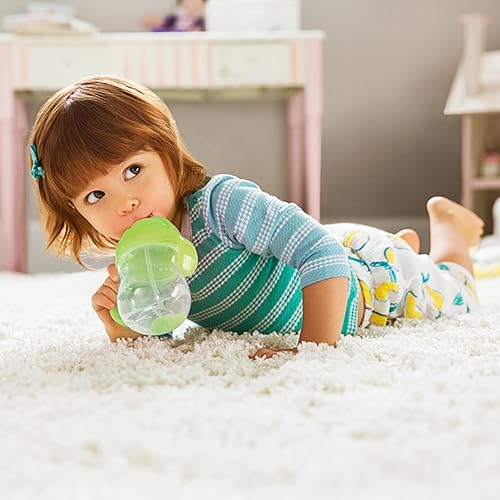 Miniatura 2 de Munchkin Haga clic en Bloquear ponderado Flexi paja Trainer Copa Verde