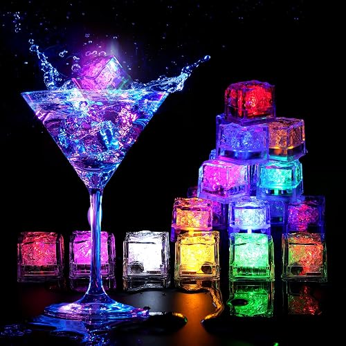 Nonley Light Up Ice Cubes for Drinks, LED, 12 Pack