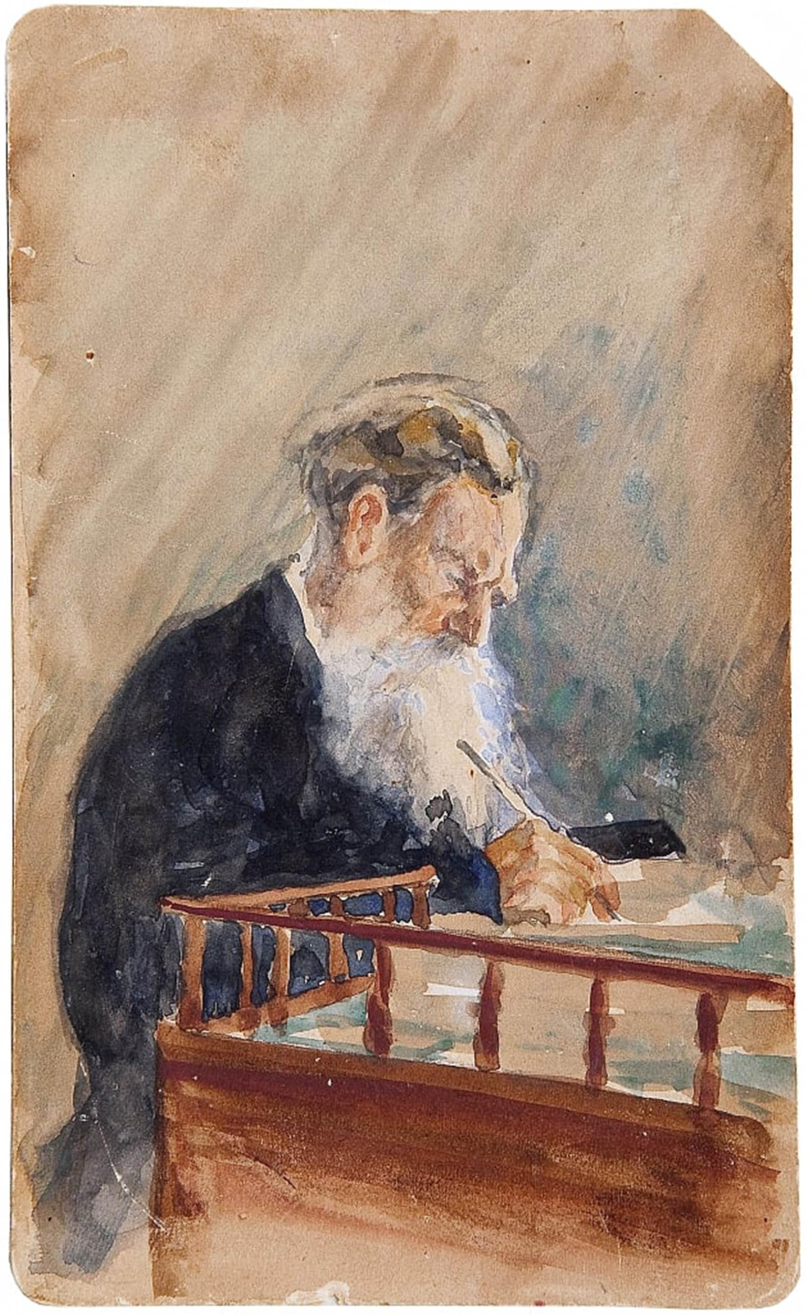 POSTERIIk Famous Modern Artwork Art Mural Portrait of the Author Leo N Tolstoy by Ilya Efimovich Repin Oil Paintings Pictures for Home Decor 60x90cm