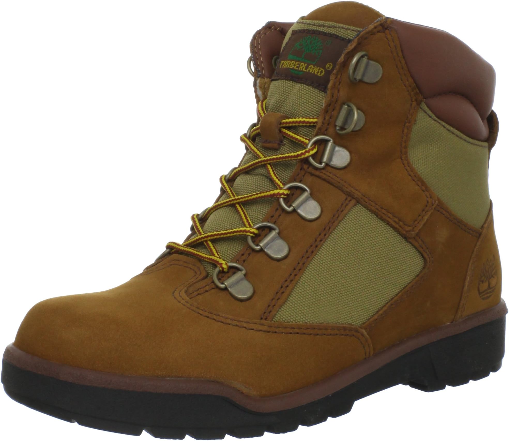 Timberland 6-Inch Leather and Fabric Field Boot (Toddler/Little Kid/Big Kid),Sundance,4 M US Toddler