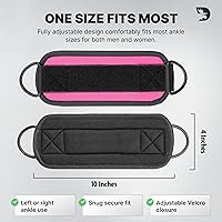 Vista 6 de DMoose Fitness Ankle Strap for Cable Machine - One Size Fit with Premium Padding Cuffs, Ankle Bands for Working Out, Booty Workouts, Leg Extension