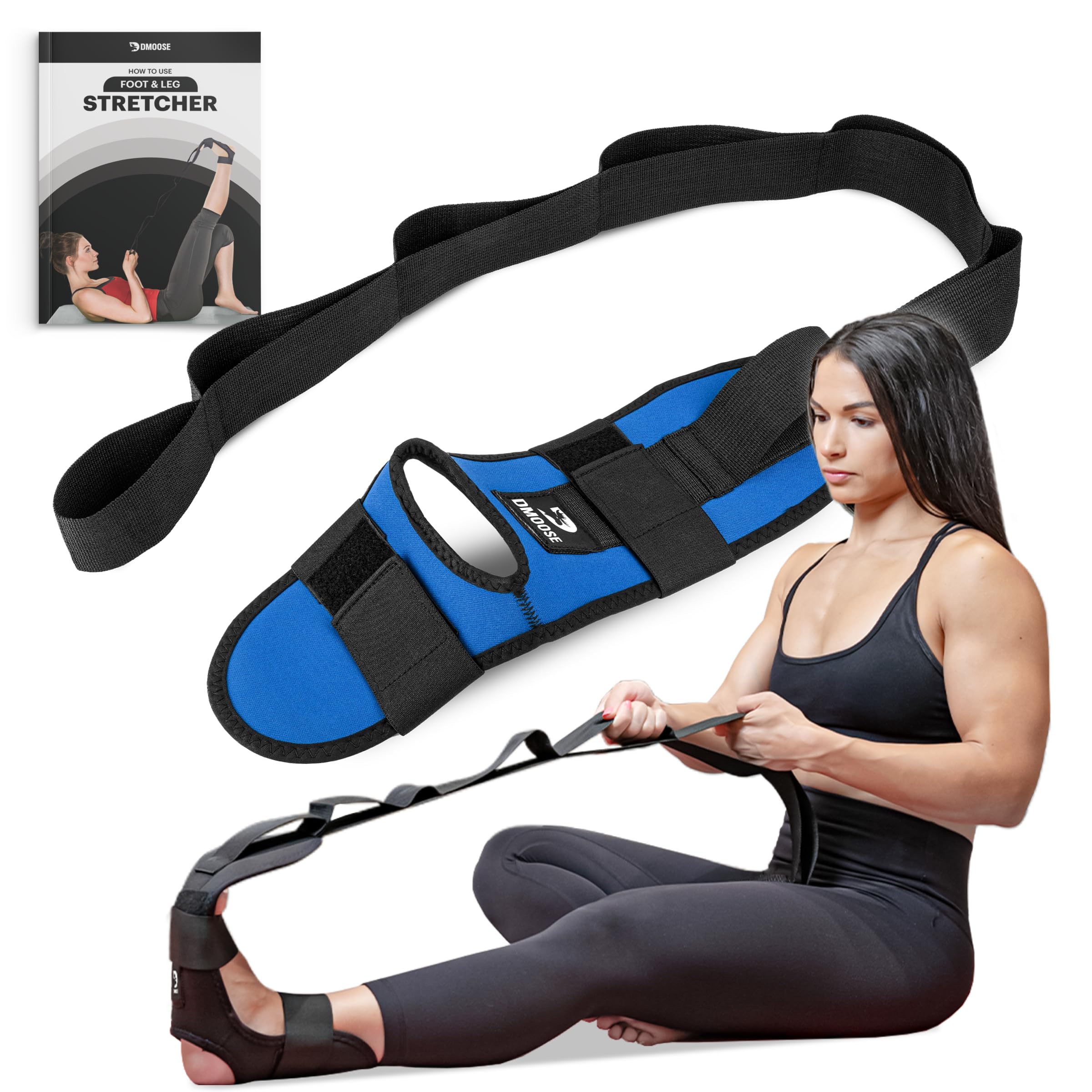 DMoose Fitness Foot & Calf Stretcher - Hamstring Stretcher for Plantar fasciitis, Achilles Tendonitis, & Heel Spurs - Yoga Stretching Strap for Lower Back Pain - Flex Strap for Physical Therapy (B08D6S9FJ7) Amazon Price History, Amazon Price Tracker