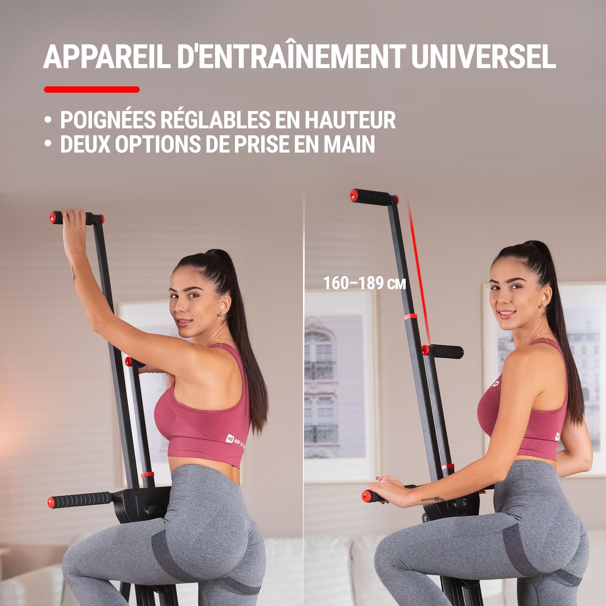 Stepper D'escalier Vertical Avec écran LCD - Guidon Réglable, Capacité 150 Kg, Pliable, Pour Fitness Maison - 11