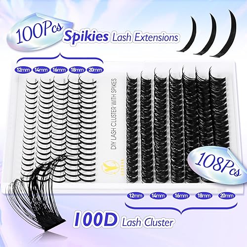 Miniatura 5 de Pestañas cónicas de anime, extensiones de racimo de pestañas individuales, suaves y naturales