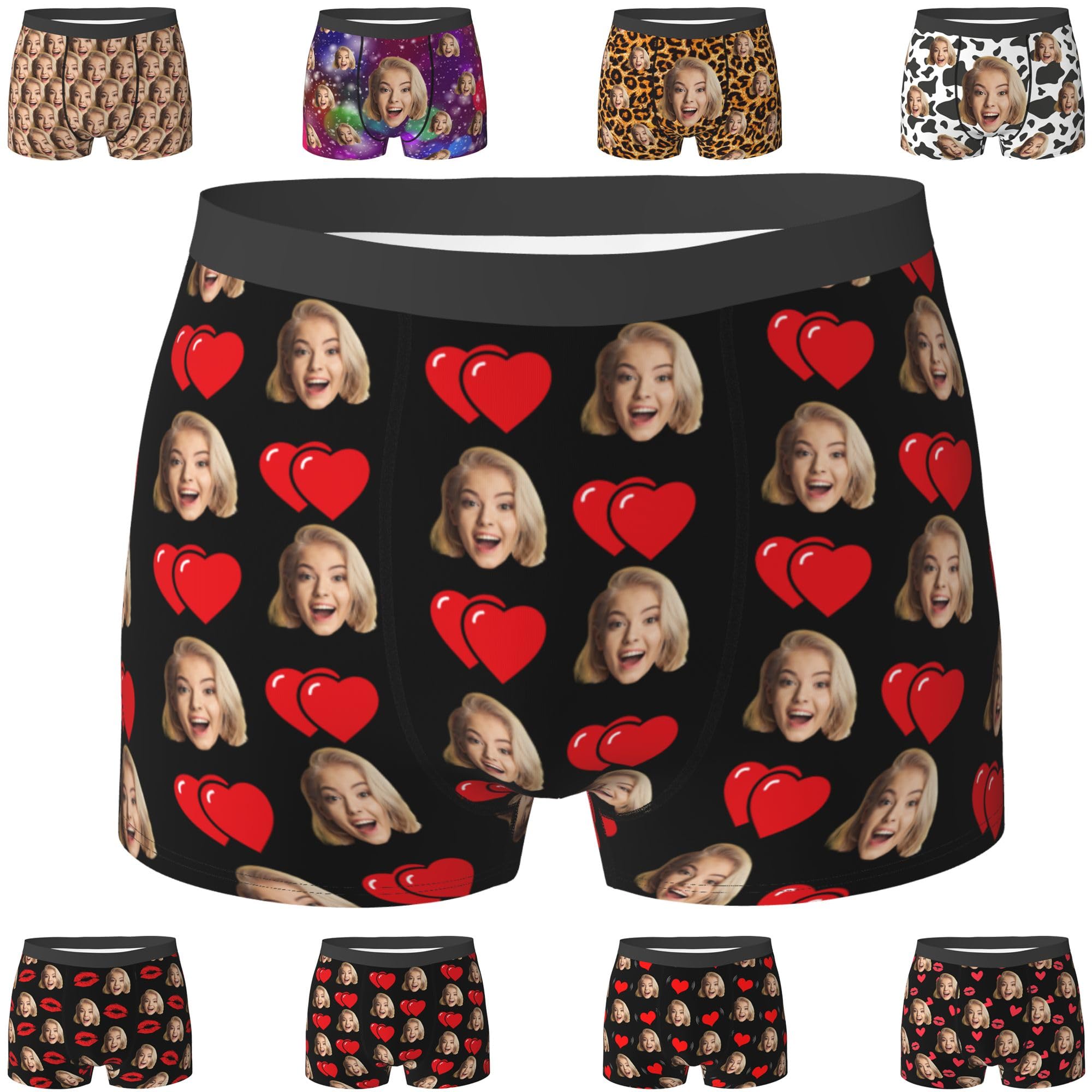 Personalized Custom Boxers For Men - Funny Face Custom Underwear