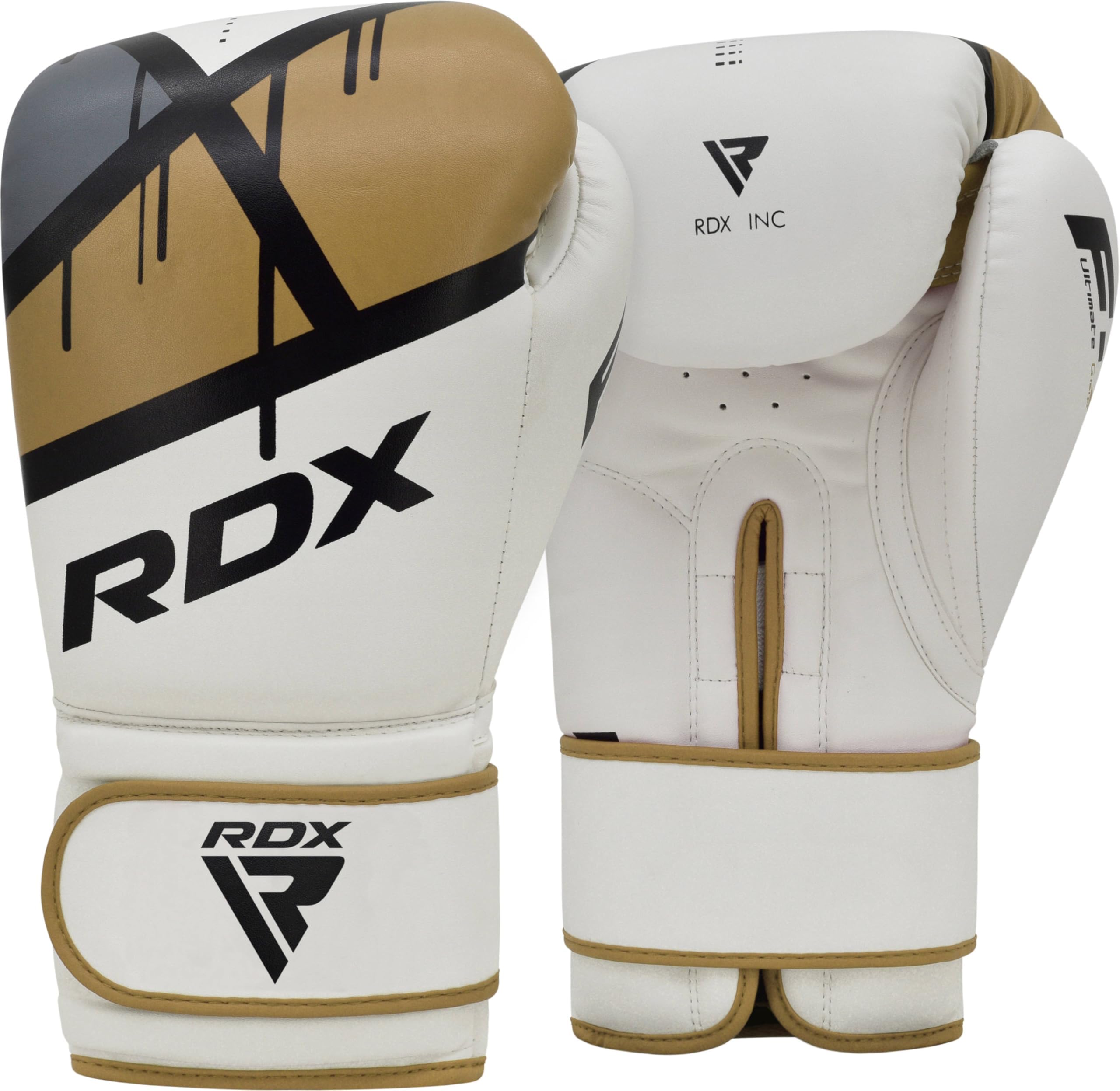 RDX Boxing Gloves EGO for Men, Women & Kids | Maya Hide Leather Sparring Gloves for Muay Thai,Kickboxing & MMA | Ventilated Palm, Long Wrist Support,Training & Punching Bag Workout,4 6 8 10 12 14 16oz