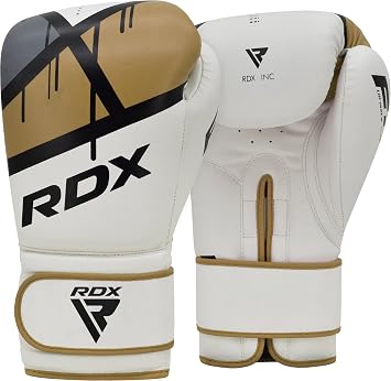 RDX Boxing Gloves EGO for Men, Women & Kids | Maya Hide Leather Sparring Gloves for Muay Thai,Kickboxing & MMA | Ventilated Palm, Long Wrist Support,Training & Punching Bag Workout,4 6 8 10 12 14 16oz