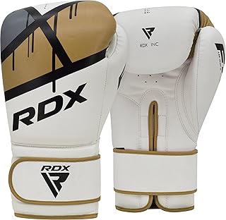 RDX Guantes de Boxeo, Maya Hide Piel, Ego Muay Thai y Entrenamiento Guantes de S