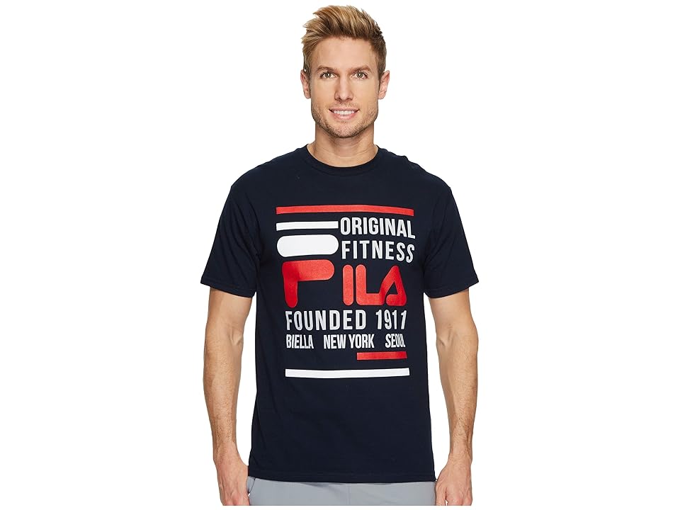 

Fila Original Fitness T-Shirt (Navy) Men's Clothing