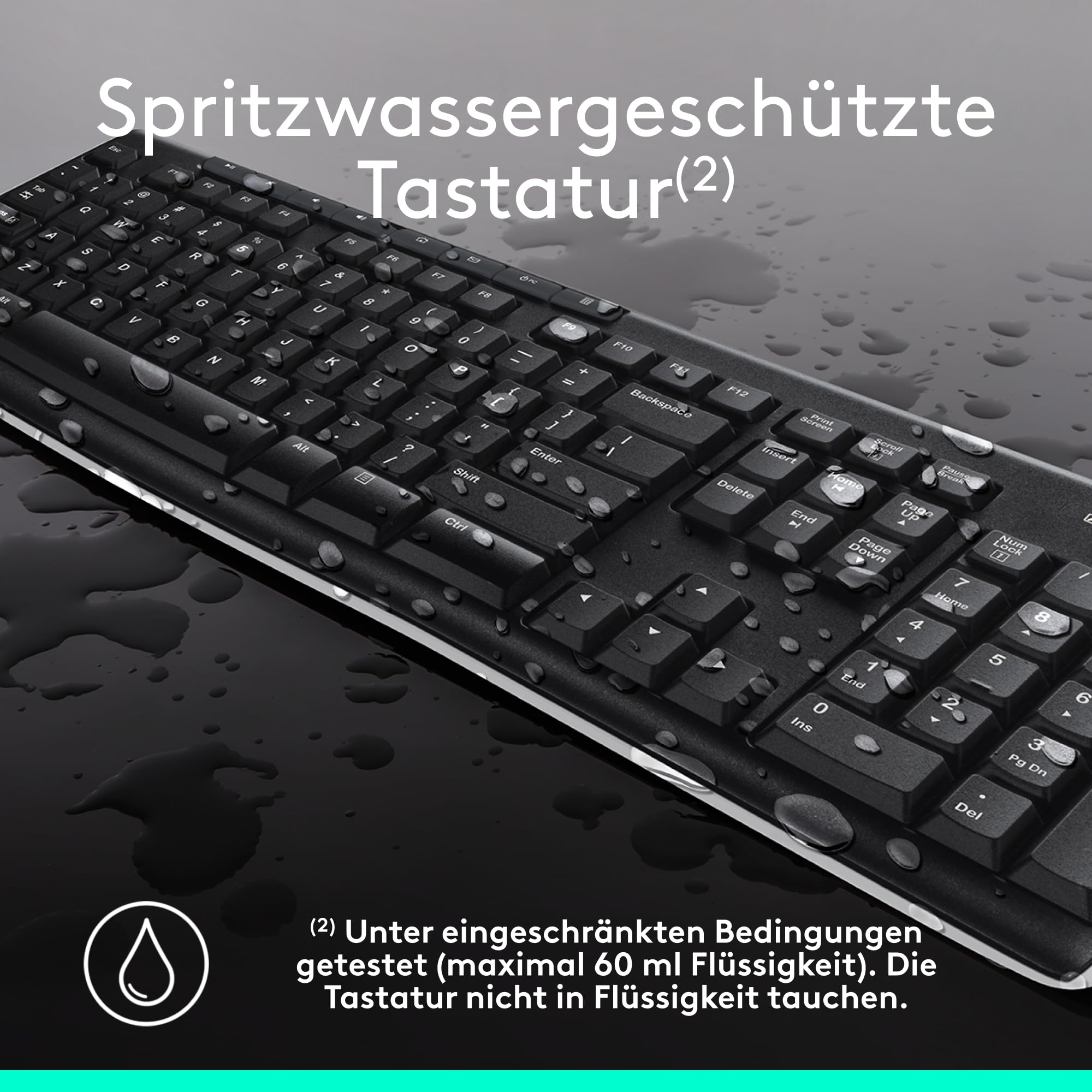 Logitech MK270 Wireless Keyboard and Mouse Set, 2.4 GHz Wireless Connection via Nano USB Receiver, Long Battery Life, for Windows and ChromeOS PCs/laptops, German QWERTZ Layout - blac - 5