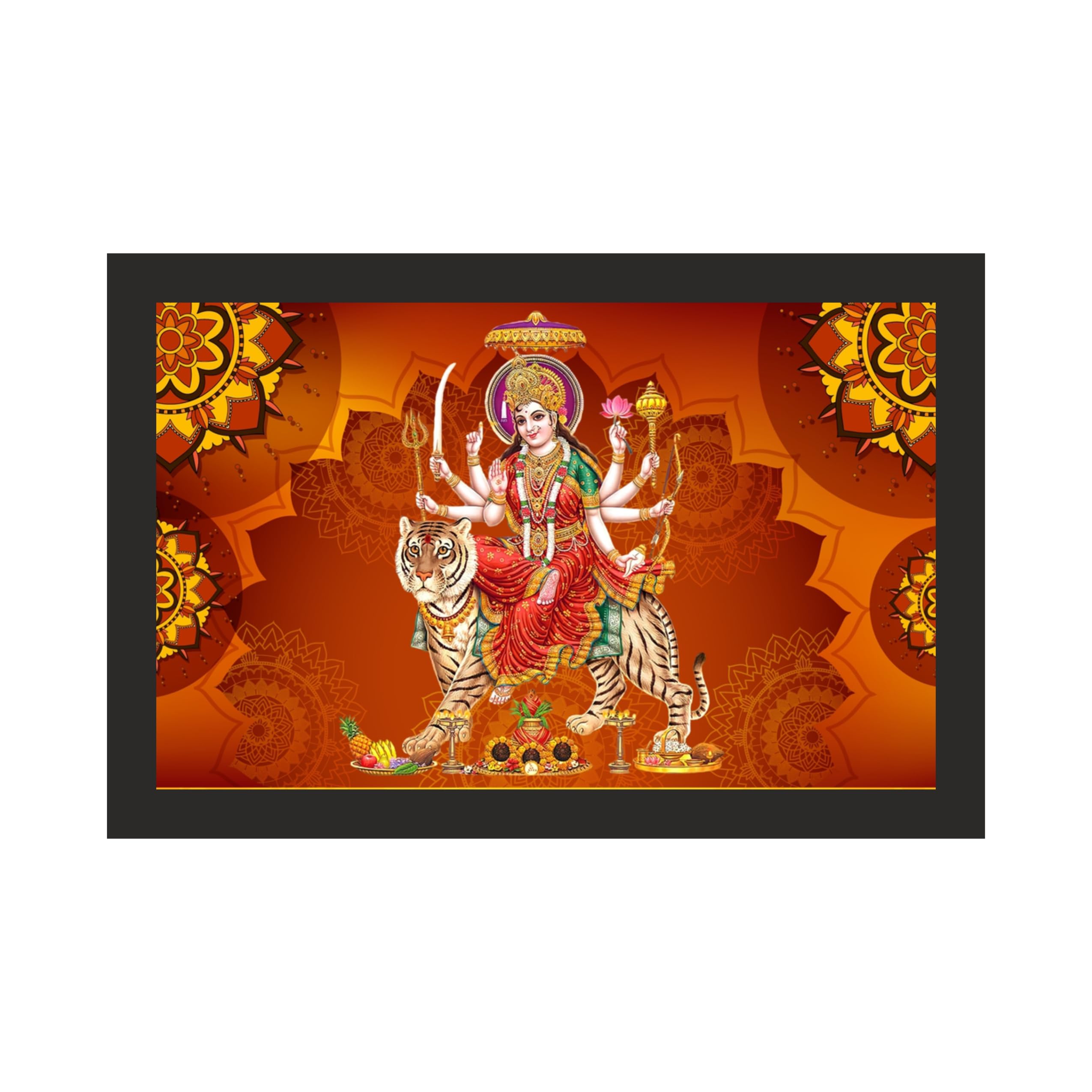 Majestic Maa Durga Wall Art