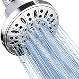 AquaDance Premium High Pressure 6-setting 4-Inch Shower Head for the Ultimate Shower Spa Experience&excl; Officially Independently Tested to Meet Strict US Quality & Performance Standards&excl;
