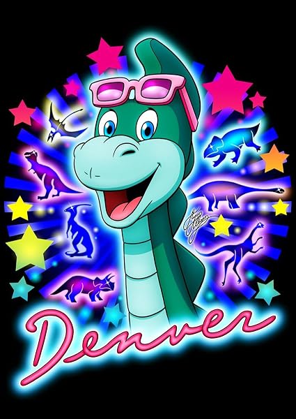 Frenchiart Denver Metal Poster - The Last Dinosaur - 30 x 42 cm - With Wall Magnet - 1