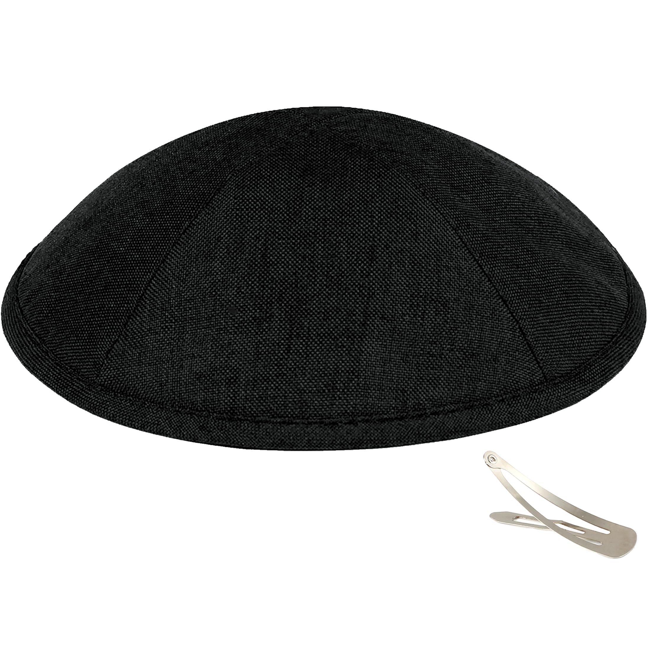 Zion Judaica Deluxe Linen Kippah Kids Yamakas Mens Ceremony Yarmulkes W/Clips