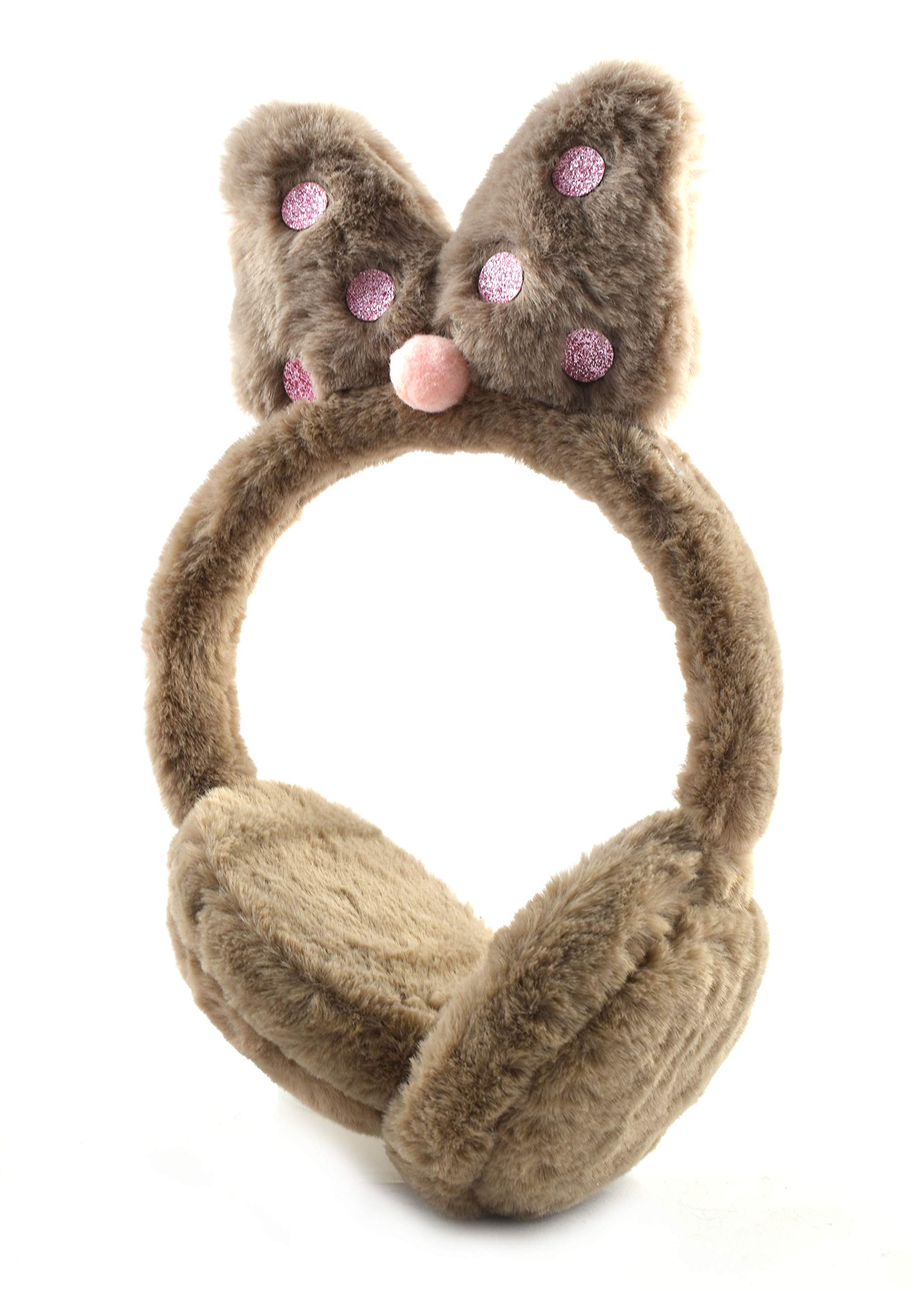 ZQBIEE Latest Style Cute Winter & Outdoor Adjustable Ear Muffs Ear Warmer Minnie Style for Girls and Women (Minnie Brown)-image-40