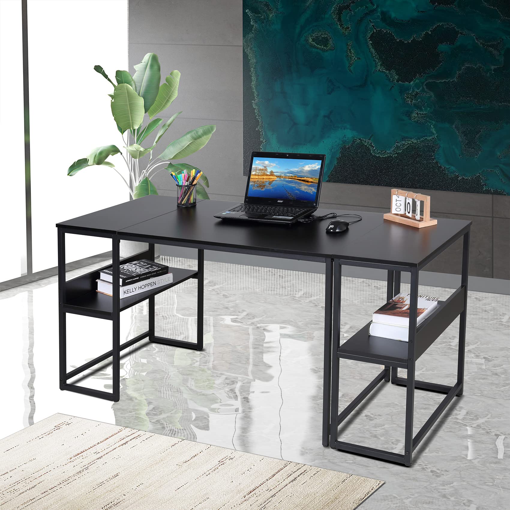 Amazon.com: UNICOO – Multi-Function 3 Combination Computer Desk. L