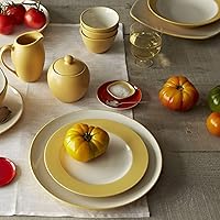 Vista 4 de Noritake Colorwave Mostaza Juego de 4 platos llanos Coupé, 10-12