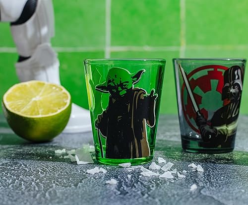 Miniatura 5 de Silver Buffalo Disney Star Wars Character Portraits - Paquete de 4 mini gafas, 1.5 onzas