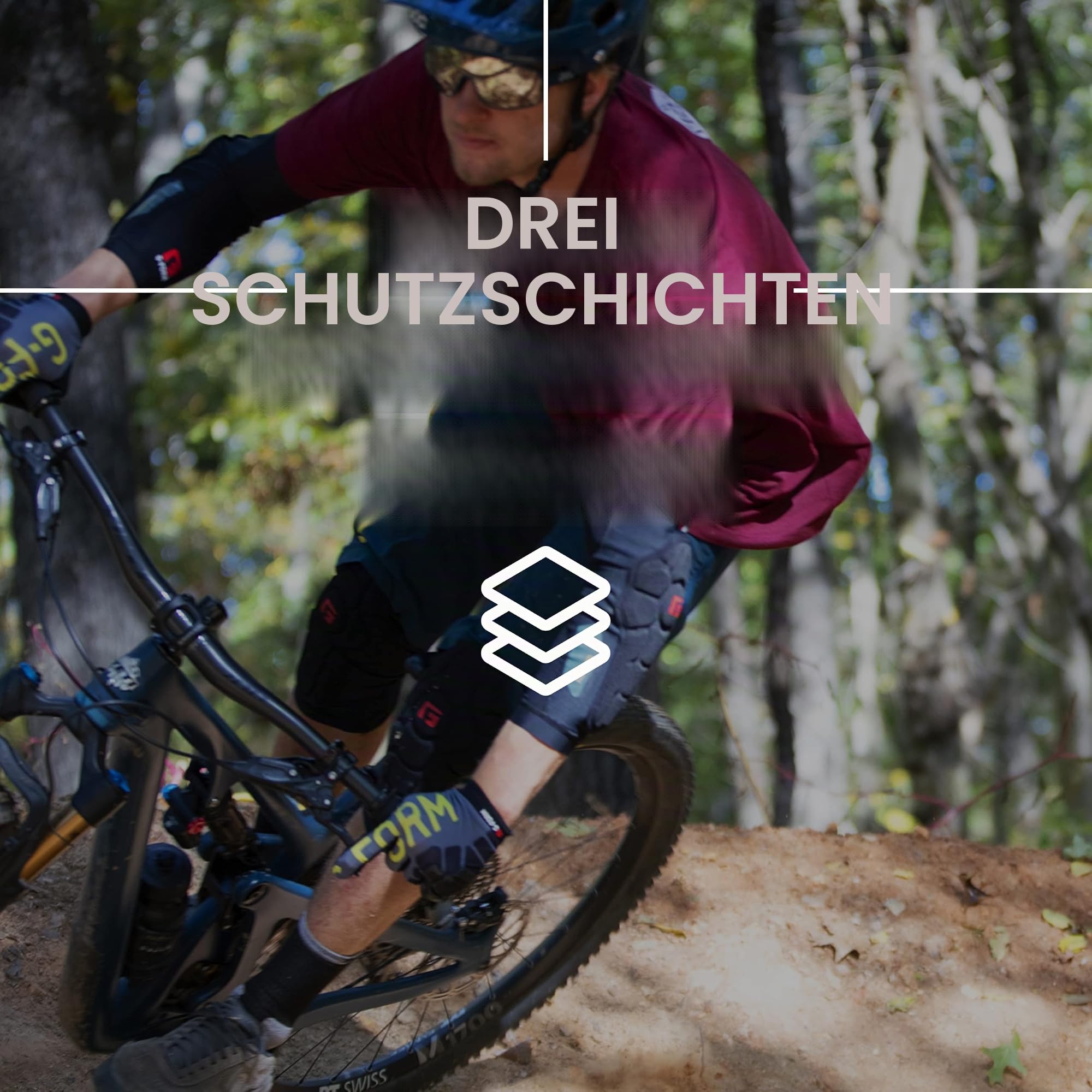 G-Form Pro-Rugged MTB Ellbogenschützer - Schützer Dirt Bike Gear - Ellbogenschützer