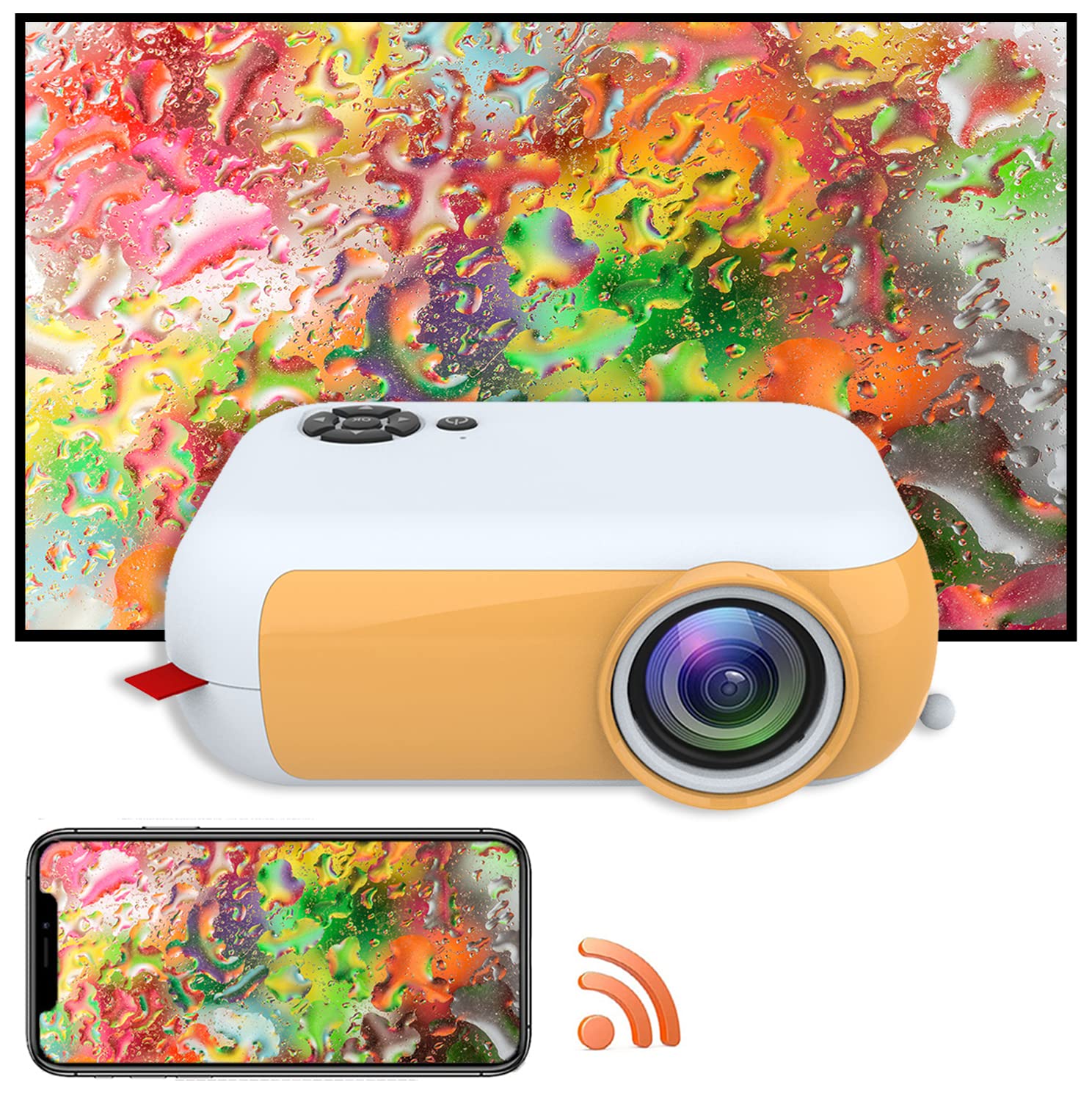 Buy Mini Projector, A10 Portable Small Projector, 1080p Video Home