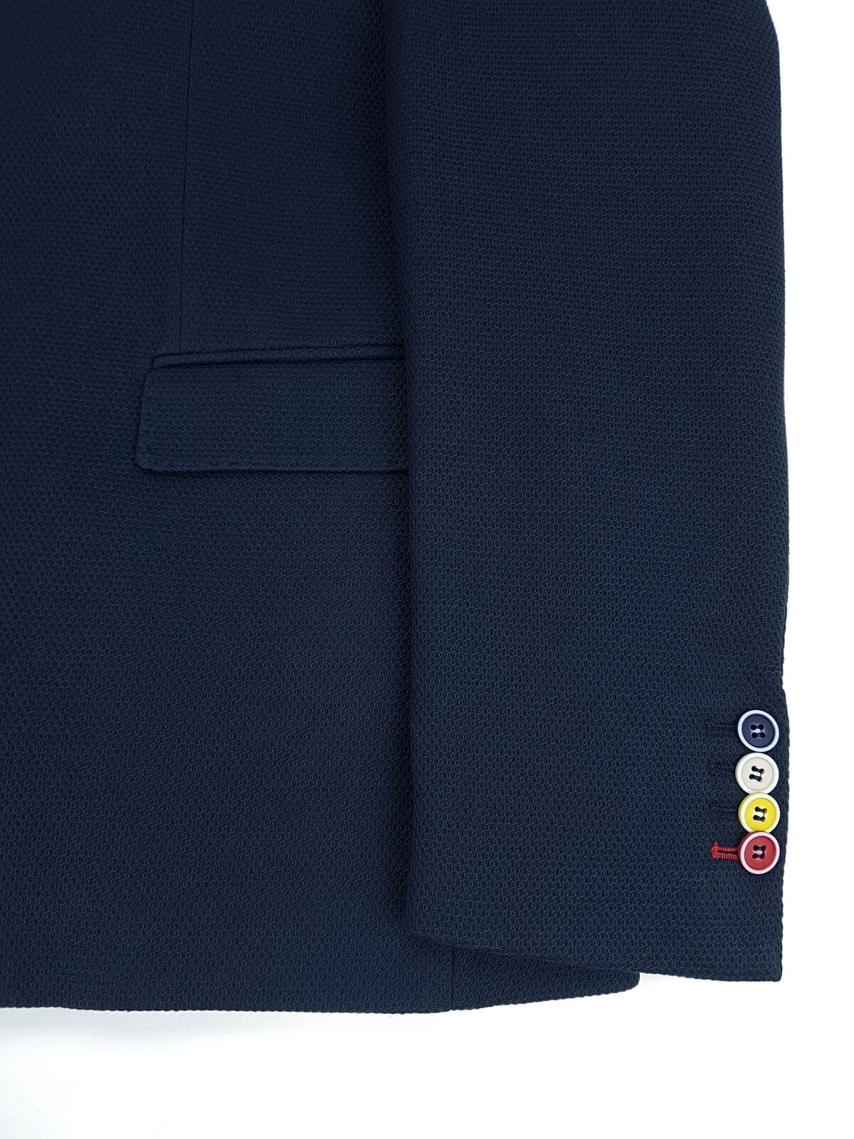 Alfio Collection Giacca Uomo Elegante Blu Abito Cotone Elasticizzata Slim Fit Italiana da 52 a 60