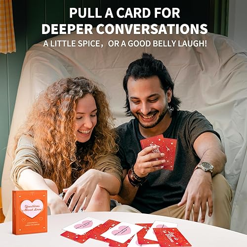 Miniatura 4 de UMONIE Tarjetas de conversación para parejas, preguntas divertidas, juegos para parejas para una cita nocturna, juego de cartas para parejas para
