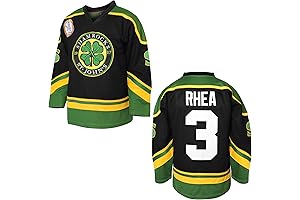 3 Ross The BOSS Rhea Hockey Jersey Men's STJ Shamrocks White/Green/Black, Stitched with EMHL Patch