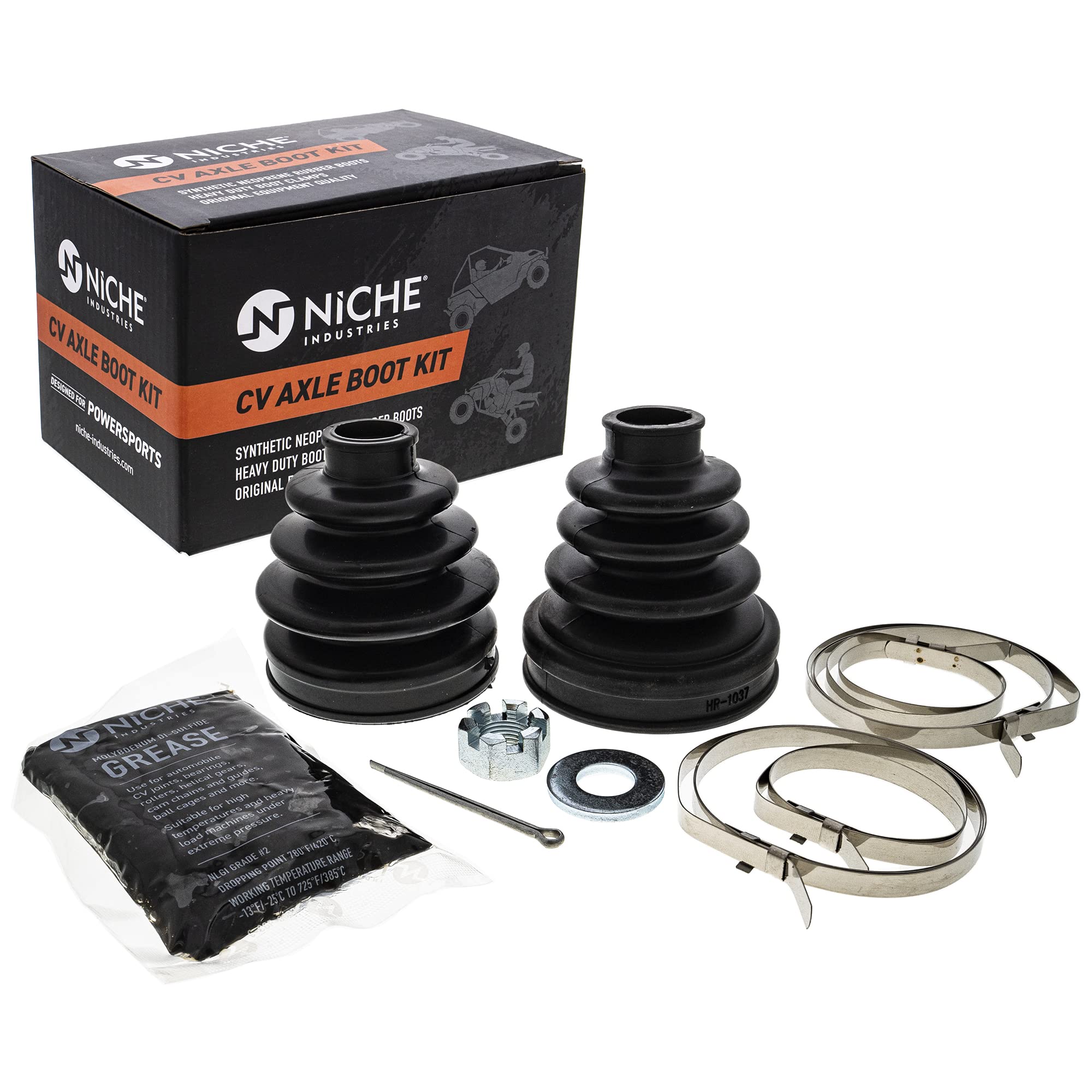 右膝 Amazon.com: NICHE Front CV Axle Boot Kit For Polaris 2205804