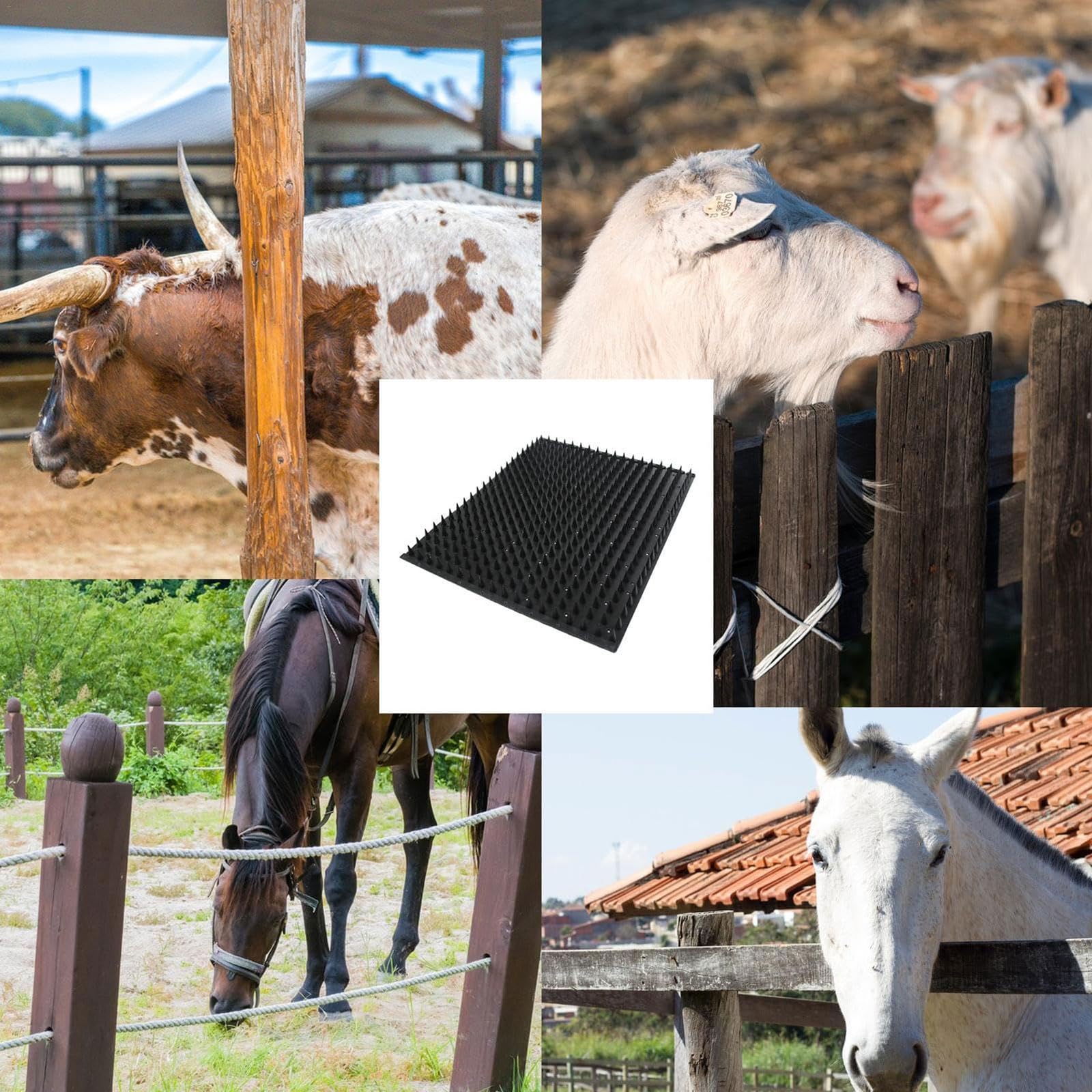spazzola per mucche,4pack spazzola per cavalli e criniera,Allevia Il Prurito Alla Schiena ,massaggiatore per corregge cattive abitudini,capelli,resistente all'usura,Per Cavalli,Capre,Bovini,Mucche