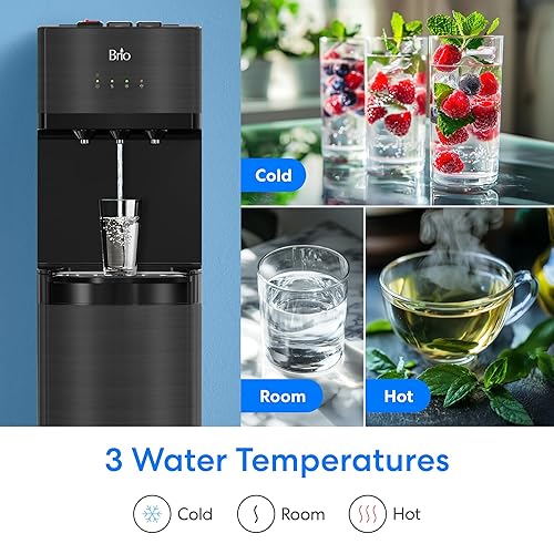 Miniatura 4 de Brio Dispensador de enfriador de agua sin botella con filtros de 4 etapas (incluidos) elimina PFAS y microplásticos para agua potable limpia