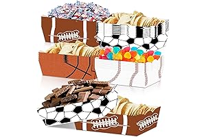 40-Piece Sports Theme Paper Party Trays for Multisport Birthday Celebrations