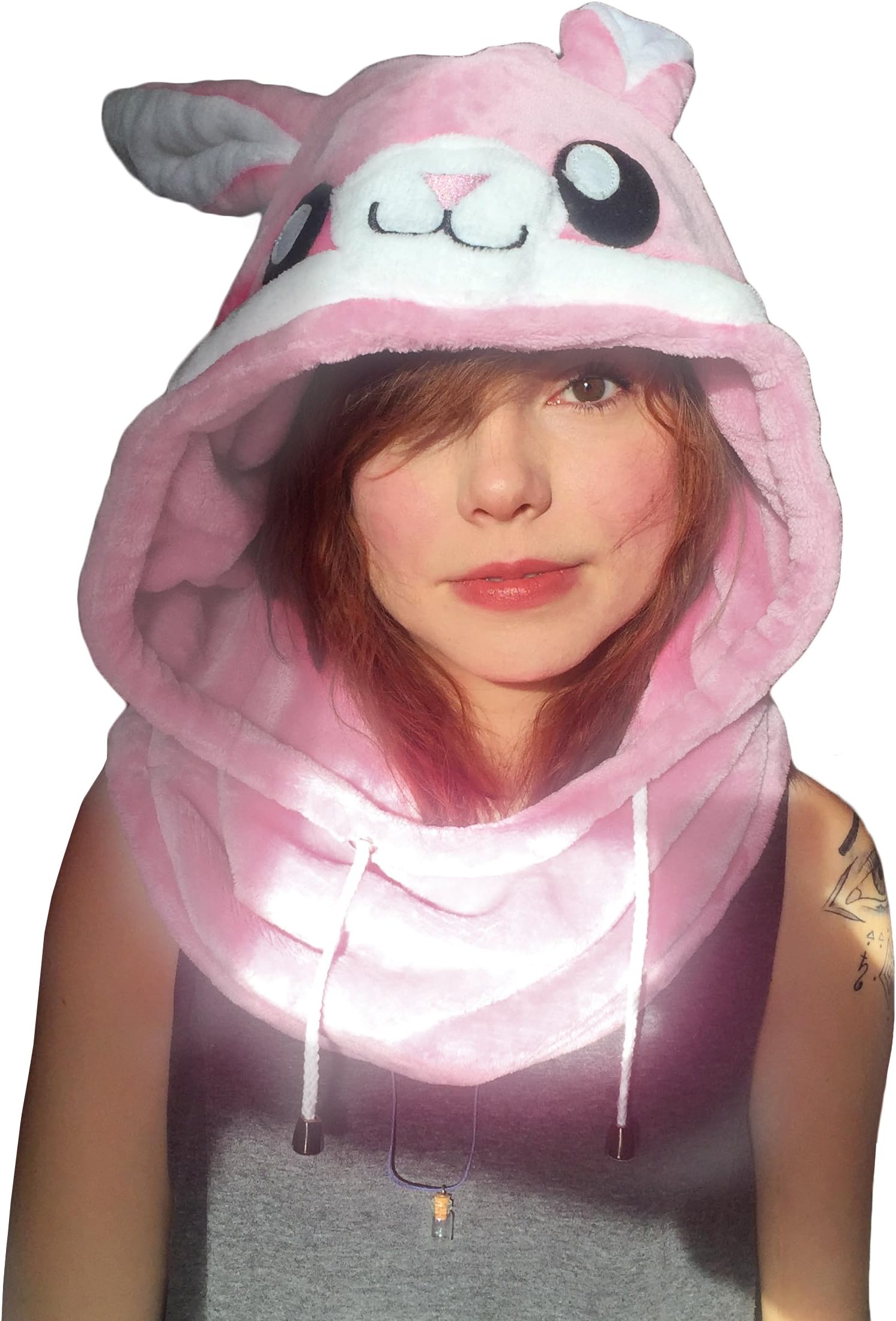 Animal Hood Onesie - Panda, Unicorn Hat Costume, Adults, Kids, Festival, Rave